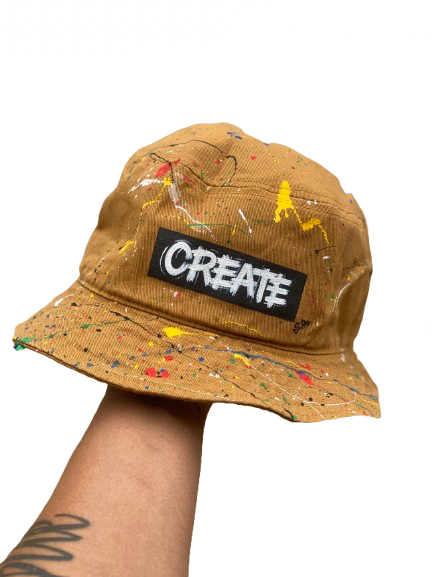 Create Splash Bucket Hat(camel)