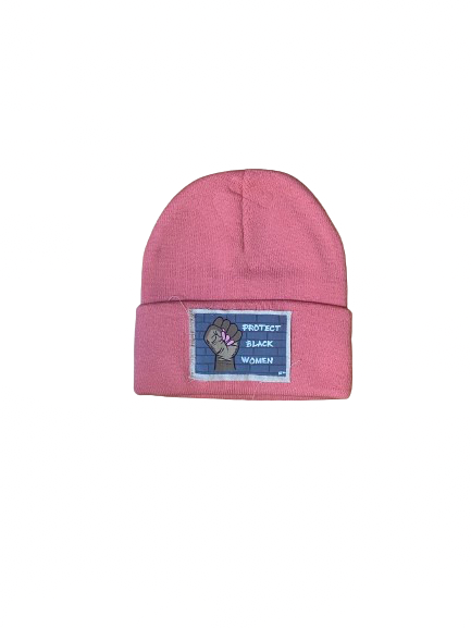 Protect Black Women Knit Hat(Pink)