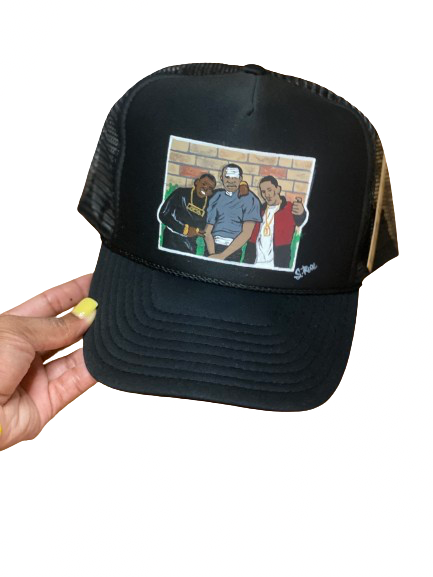 Paid In Full Hand Painted Trucker (black)