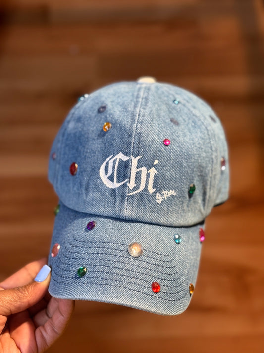 Chi Jewels Hand Painted Strap Back Adjustable Hat
