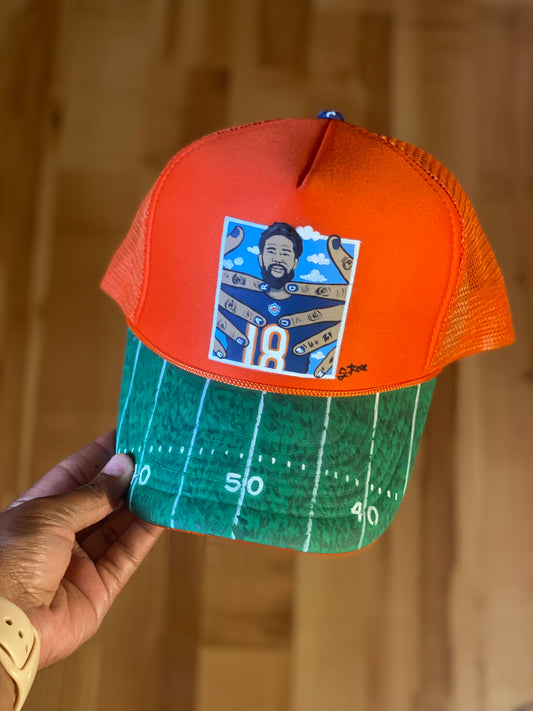“Caleb Williams” Hand Painted Trucker