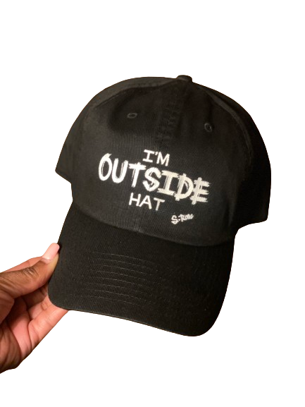 "I'm Outside Hat" Hand Painted Hat