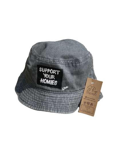 “Support Your Homies” Hand Painted Bucket Hat