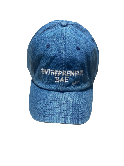 "Entrepreneur Bae" Hand Painted Hat (Denim)