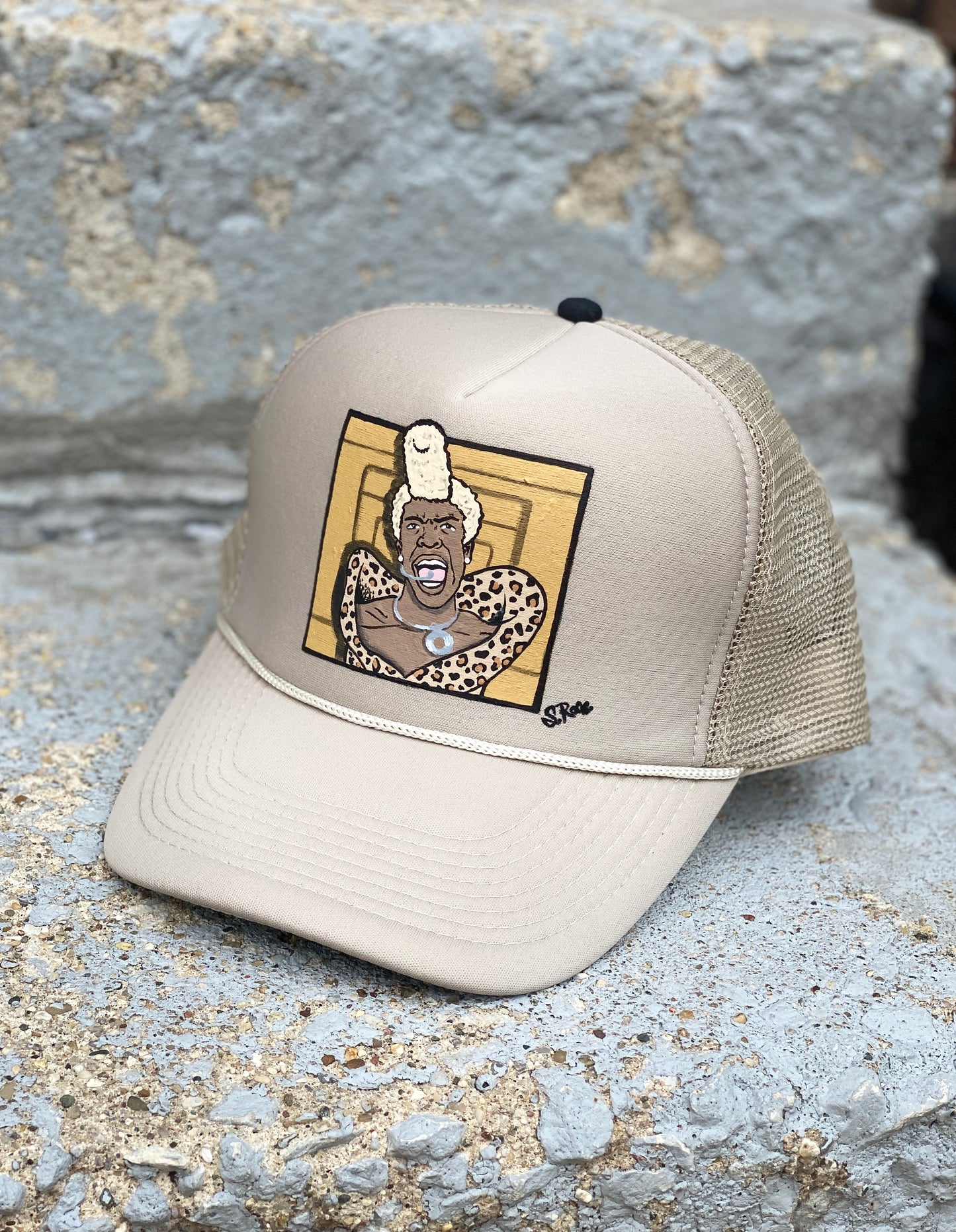 “Fifth Element” Hand painted trucker hat