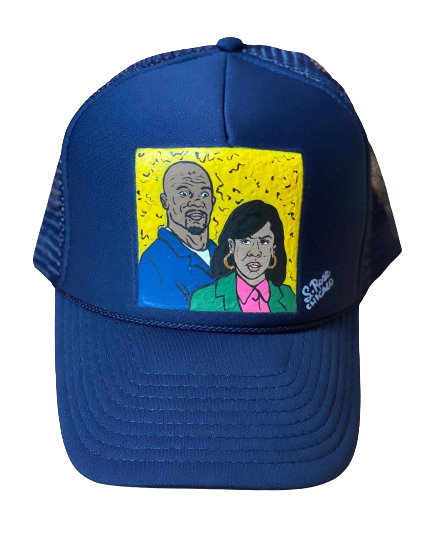 "Rochelle And Julius Type of Love" Hand Painted Hat