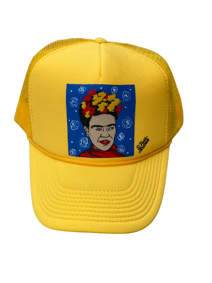 "Frida" Hand Painted Trucker Hat