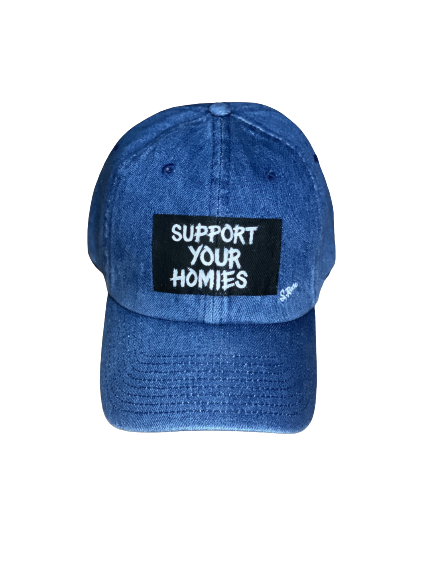 “Support Your Homies” Hand Painted Strap Back Hat