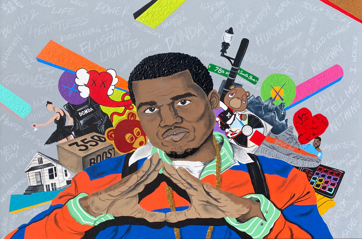 “Jeen-yuhs” Kanye West Original Canvas Painting