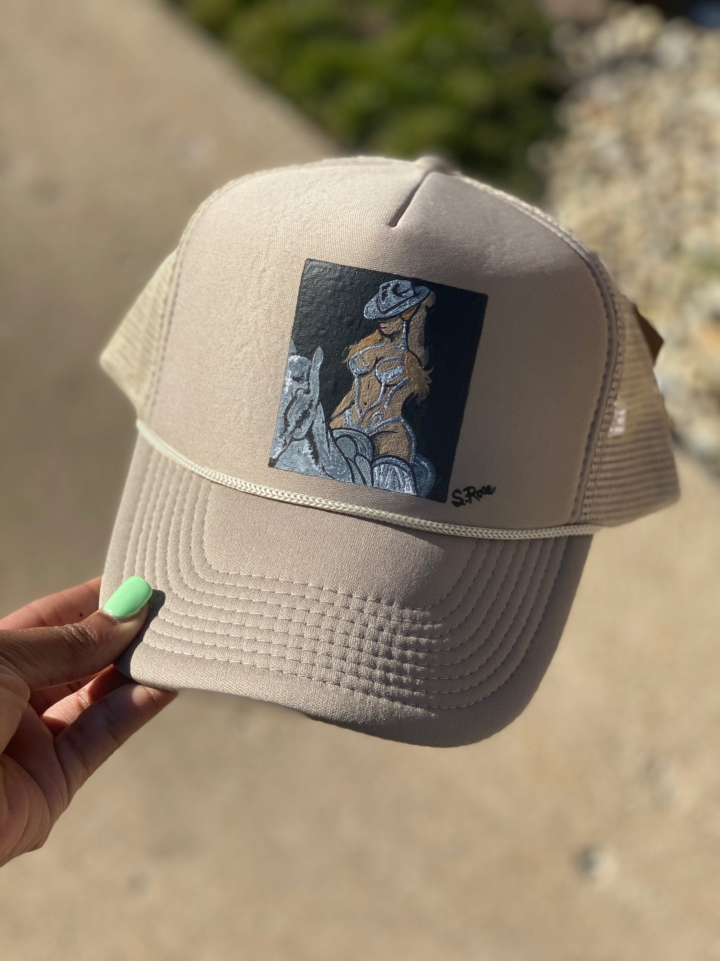 “Beyonce: Renaissance Zoom” Hand Painted Trucker Hat